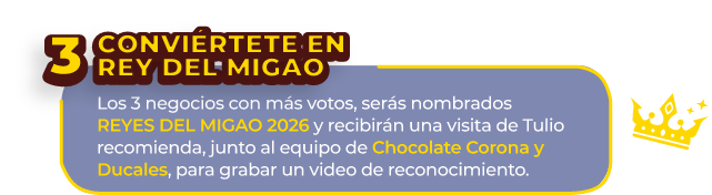 Paso 3 - El Rey del Migao